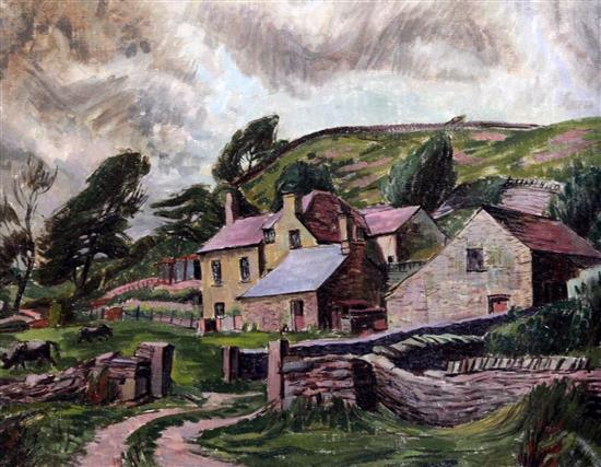 James Tarr (1905-1970) Rabina Farm, Wales (the artists house in Wales), 16 x 20in.